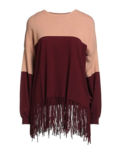 TENSIONE IN Jumper Burgundy 50% Viscose, 27% Polyester, 23% Nylon