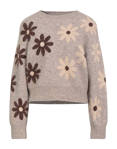 SANDRO Jumper Beige 33% Polyamide, 32% Wool, 31% Alpaca wool, 4% Elastane