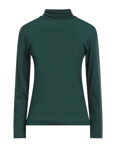 DANIELE FIESOLI Polo neck COLLEZIONE N_01 Dark green 50% Cotton, 50% Wool
