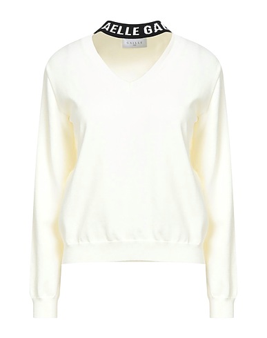 GAëLLE Paris Sweater Off white 72% Viscose, 28% Polyester