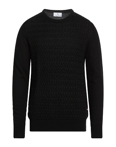 CONTE OF FLORENCE Sweater Black 35% Polyamide, 30% Viscose, 30% Wool, 5% Cashmere
