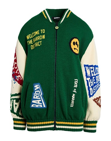 BARROW Cardigan Green 50% Wool, 50% Acrylic