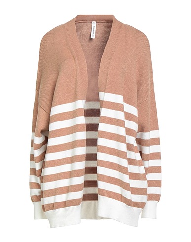 TENSIONE IN Cardigan Cammello 50% Viscosa, 27% Poliestere, 23% Nylon