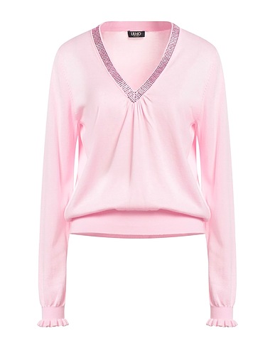 LIU •JO Jumper Pink 40% Cotton, 30% Cupro, 30% Viscose