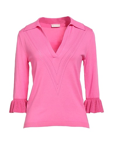 LIU •JO Jumper Pink 79% Viscose, 20% Polyester, 1% Metal