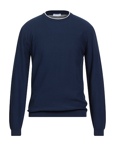 WOOL & CO Jumper Navy blue 100% Cotton