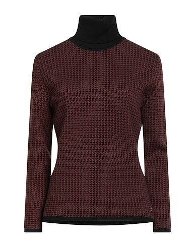 NORTH POLE Polo neck LADIES Brown 52% Viscose, 28% Polyester, 20% Nylon