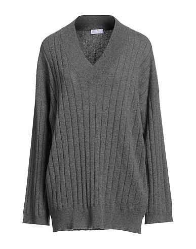 BRUNELLO CUCINELLI Sweater GRIGIO 100% Cashmere, Brass
