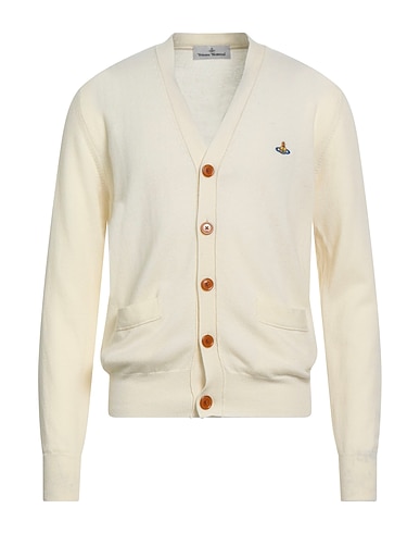 VIVIENNE WESTWOOD Cardigan Ivory 90% Wool, 10% Cashmere