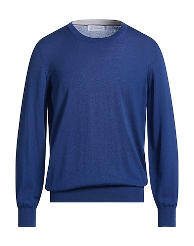 BRUNELLO CUCINELLI Jumper CASHMERE
 Slate blue 90% Virgin Wool, 10% Cashmere