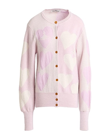 VIVIENNE WESTWOOD Cardigan Lilac 34% Wool, 30% Synthetic fibers, 20% Viscose, 11% Mohair wool, 5% Cashmere