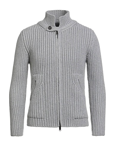 DANIELE FIESOLI Cardigan Grey 80% Merino Wool, 20% Polyamide