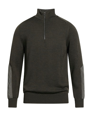 MOORER Jumper Military green 100% Wool