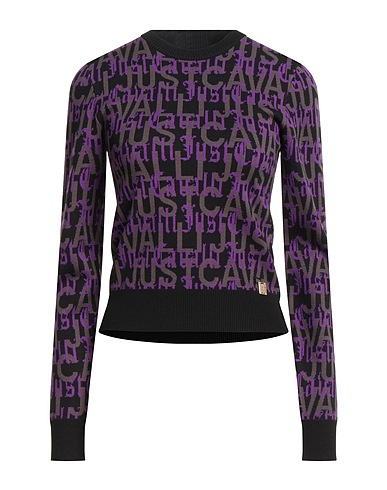 JUST CAVALLI Sweater Purple 80% Viscose, 20% Polyester