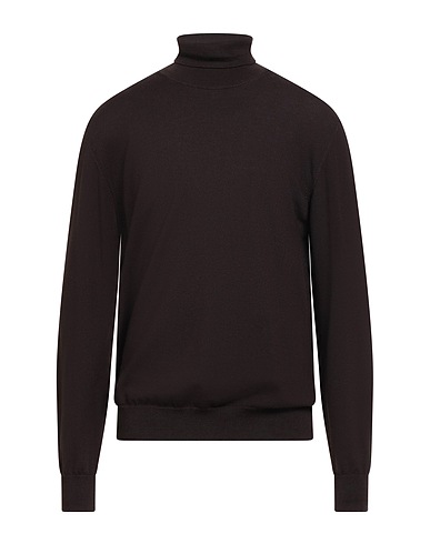ROŸ ROGER'S Turtleneck Dark brown 100% Merino Wool