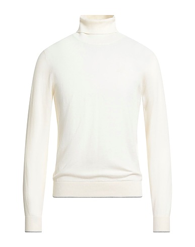 ARMANI EXCHANGE Turtleneck Off white 95% Cotton, 5% Cashmere, Polyamide, Elastane