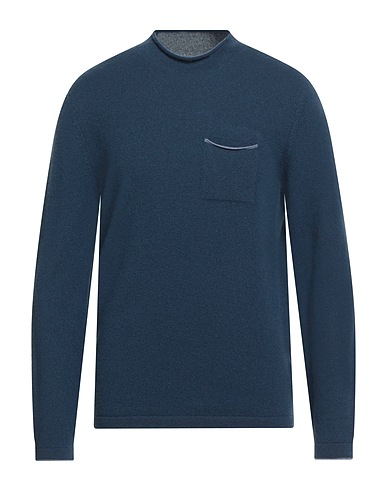 FEDELI Maglia in Cachemire Blu navy 100% Cachemire