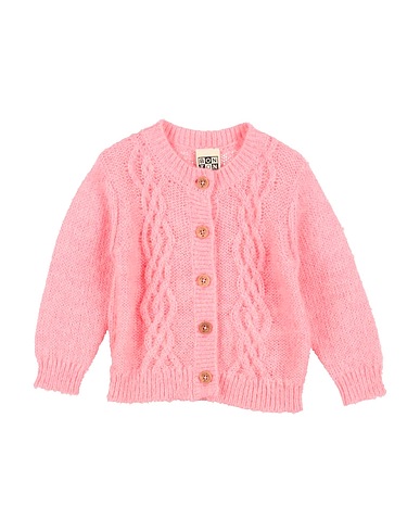 BONTON Cardigan Pink 35% Acrylic, 35% Polyamide, 15% Alpaca wool, 15% Wool