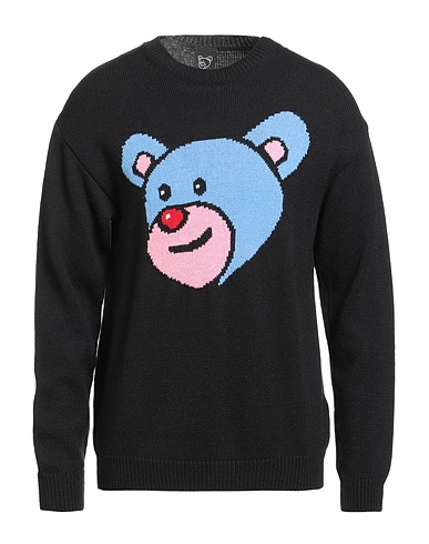 INBETWEENERS Pullover Noir 50% Laine, 50% Acrylique