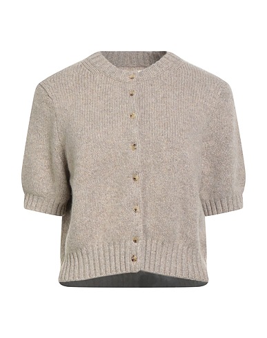 KHAITE Cardigan Sand 95% Cashmere, 5% Elastane