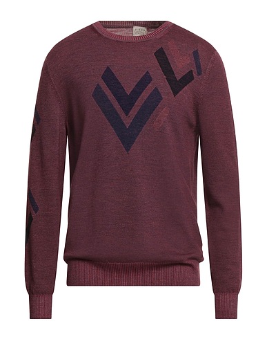 H953 Jumper Burgundy Merino Wool