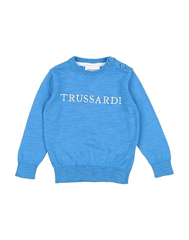 TRUSSARDI JUNIOR Pullover Azzurro 100% Cotone