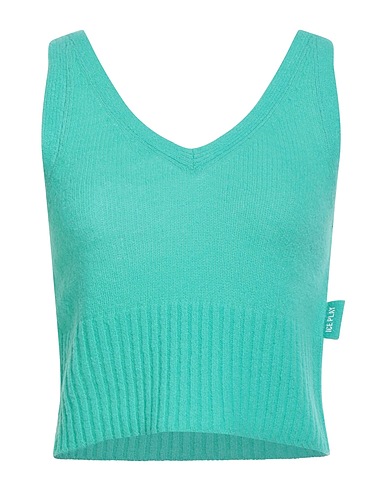 ICE PLAY Top Verde smeraldo 65% Lana, 35% Poliammide