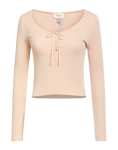 VICOLO Jumper Beige 70% Viscose, 30% Polyester