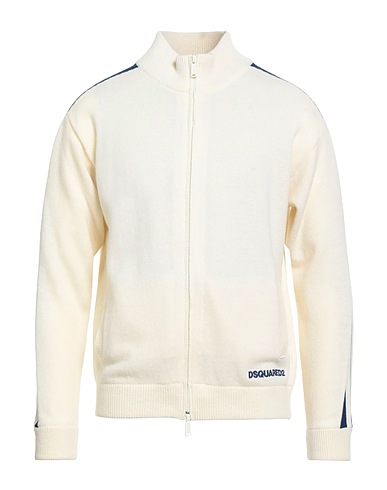 DSQUARED2 Cardigan Cream 97% Wool, 2% Viscose, 1% Polyester