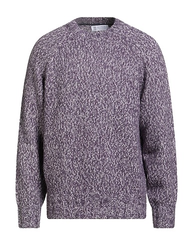 BRUNELLO CUCINELLI Jumper CASHMERE Purple 29% Alpaca wool, 23% Cotton, 20% Polyamide, 15% Other Fibres, 13% Virgin Wool