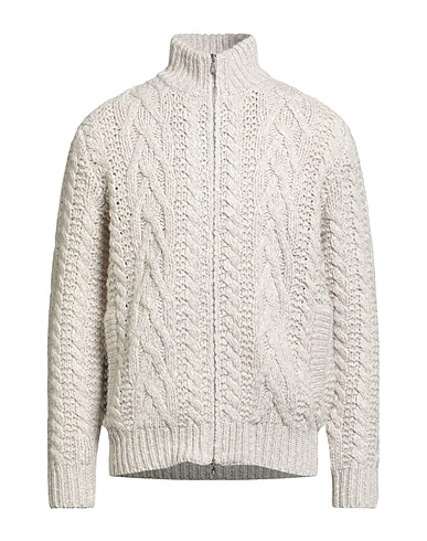 BRUNELLO CUCINELLI Maglia con zip CASHMERE 55% Lana d'agnello, 45% Cachemire, Lana Vergine