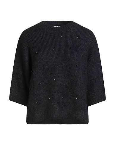 BRUNELLO CUCINELLI Jumper Midnight blue 80% Alpaca wool, 11% Polyamide, 9% Wool, Pyrite