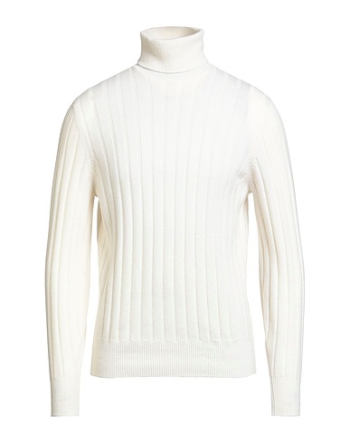 BRUNELLO CUCINELLI Dolcevita CASHMERE Off white 100% Cachemire