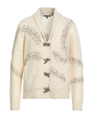 JOHN VARVATOS Cardigan Beige 51% Wool, 24% Polyester, 23% Polyamide, 2% Metallic fiber