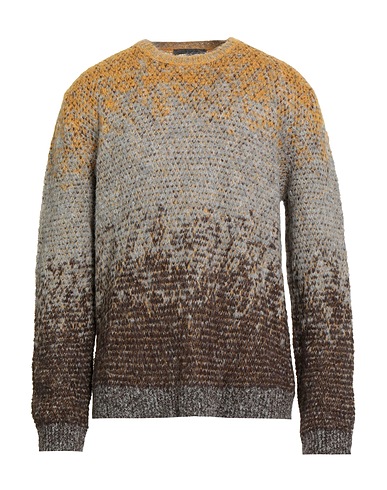 JOHN VARVATOS Sweater Mustard 89% Alpaca wool, 11% Polyamide