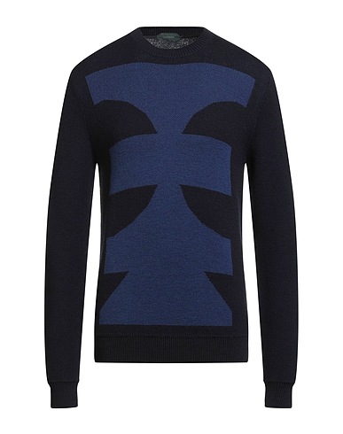 ZANONE Jumper X LA TIGRE Midnight blue 100% Virgin Wool