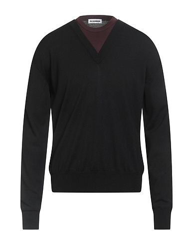 JIL SANDER Pullover Schwarz 80% Schurwolle, 20% Polyester