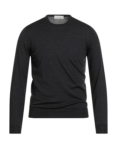 FILIPPO DE LAURENTIIS Pullover Gris anthracite 100% Super 120s Laine