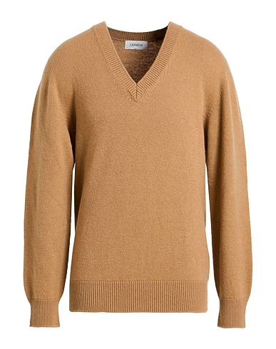LANEUS Pullover Cammello 90% Lana Merino, 10% Cachemire