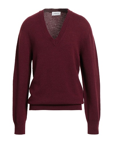 LANEUS Pullover Bordeaux 90% Lana Merino, 10% Cachemire