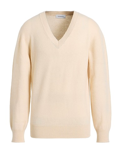 LANEUS Pullover Panna 90% Lana Merino, 10% Cachemire