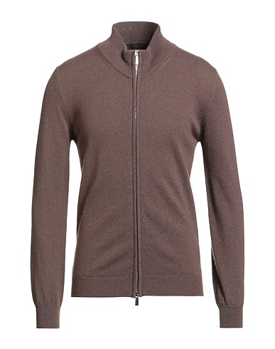 MOORER Cardigan Dark brown 100% Cashmere