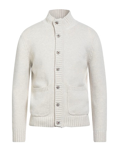 H953 Cardigan Light grey 100% Merino Wool