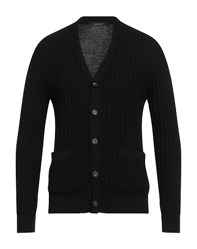 TAGLIATORE Cardigan Black 100% Virgin Wool