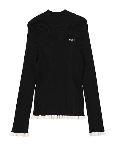 MSGM Rollkragenpullover KIDS Schwarz 72% Viskose, 28% Polyester