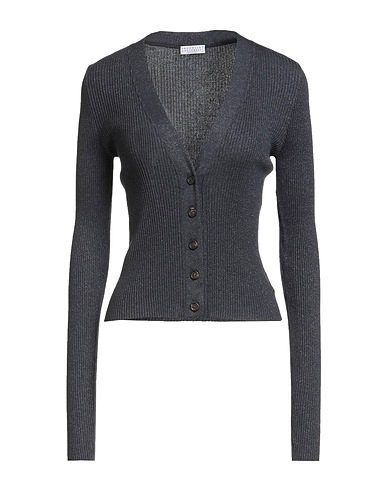BRUNELLO CUCINELLI Cardigan Blu notte 51% Cachemire, 22% Seta, 20% Poliammide, 7% Poliestere