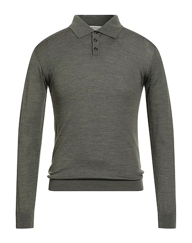 WOOL & CO Sweater Military green 100% Merino Wool