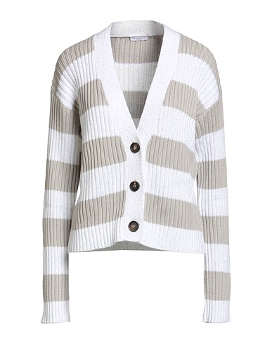 BRUNELLO CUCINELLI Cardigan Grey 96% Cotton, 4% Polyester
