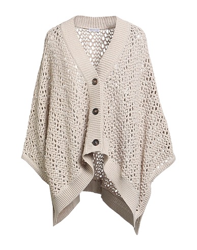 BRUNELLO CUCINELLI Cardigan Beige 80% Cotton, 20% Polyamide