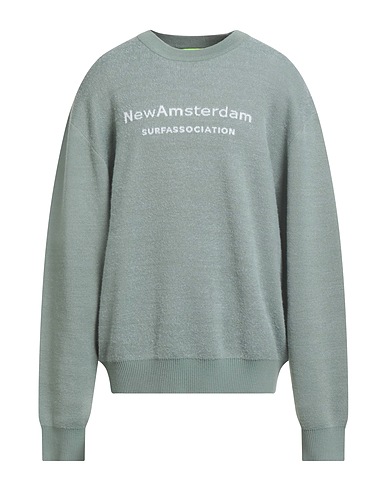 NEW AMSTERDAM SURFASSOCIATION Sweater Sage green 47% Acrylic, 33% Polyester, 20% Merino Wool